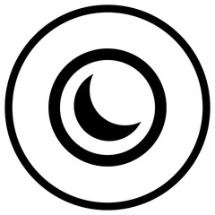 Night mode Vector Icon Design Illustration