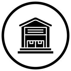 Warehouse Vector Icon Design Illustration