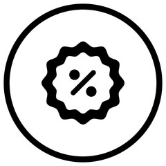 Discount Vector Icon Design Illustration