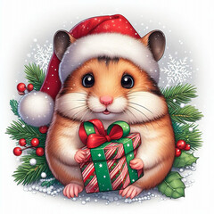 Cute Hamster squirrel Santer  