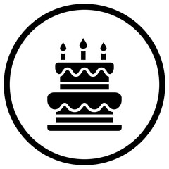 Cake Vector Icon Design Illustration