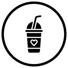 Milkshake Vector Icon Design Illustration