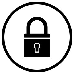 Locked Vector Icon Design Illustration