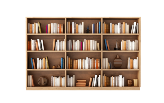 Artistic Reading Accents Decorative Bookmarks on White or PNG Transparent Background.