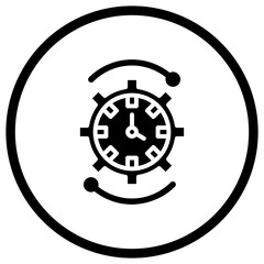 Time Management Vector Icon Design Illustration