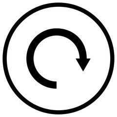 Circular arrow Vector Icon Design Illustration