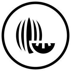 Muskmelon Vector Icon Design Illustration