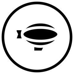 Flying Airship Vector Icon Design Illustration © Graphixs Art