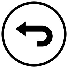 Undo Vector Icon Design Illustration