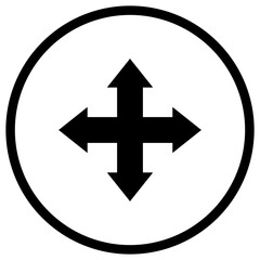 Obraz premium Move Vector Icon Design Illustration