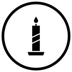 Candle Vector Icon Design Illustration