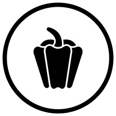 Capsicum Vector Icon Design Illustration