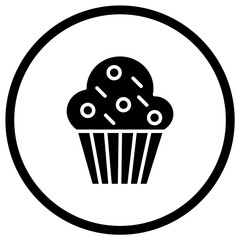 Muffin Vector Icon Design Illustration