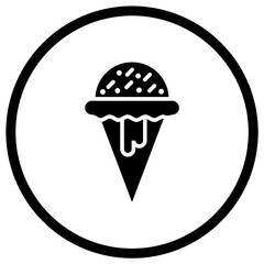 Ice Cream Vector Icon Design Illustration