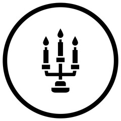 Candle Vector Icon Design Illustration