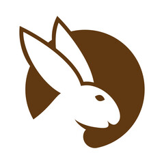 Rabbit logo images illustration