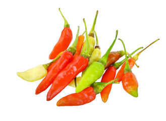 Karen chili isolated on white background
