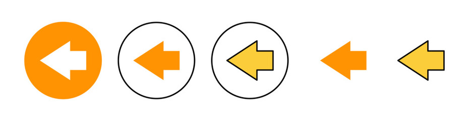 Arrow icon set for web and mobile app. Arrow sign and symbol for web design.