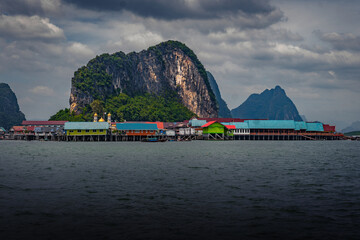 village flottant de panye en Thailande