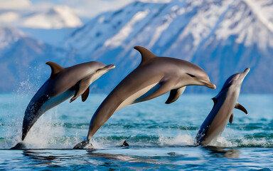 Dance of the Dolphins, A Playful Symphony in Open Waters