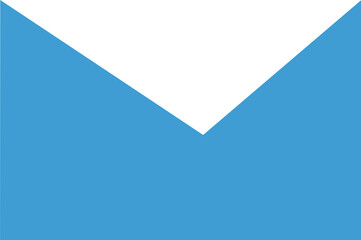 Digital png illustration of blue geometric shape on transparent background