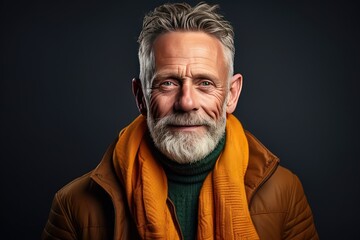 Obraz premium A beautiful and handsome smiling, happy and pleased man with positive vibes. Human person dressed in fashionable, colorful and fun clothes. Generative AI, AI