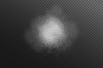 Naklejka premium Realistic snow splash, explosion cloud. vector illustration design element for Christmas.