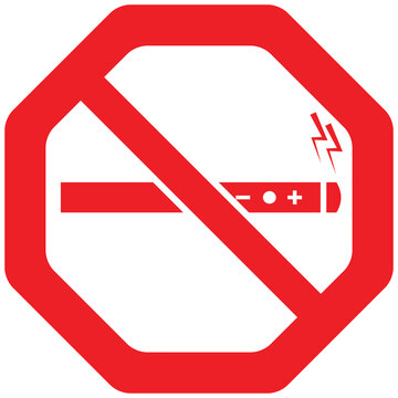 Digital png illustration of red crossed out sign with cigarette on transparent background