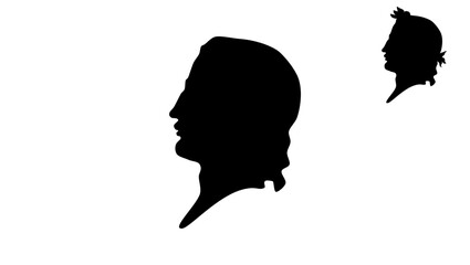 Virgil silhouette, high quality vector