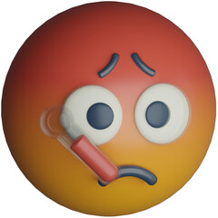 Sick Emoji 3D Icon