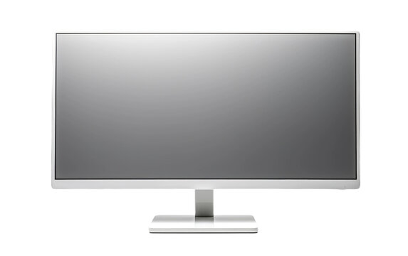 A Real Photo Showcase of an Isolated Computer Monitor Isolated on a Transparent Background PNG.