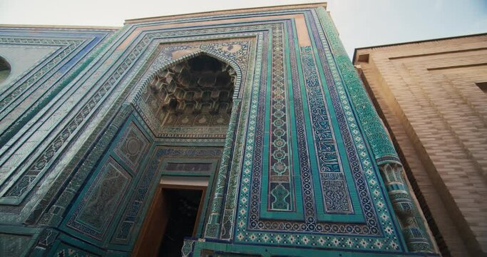 Samarkand city Shahi Zinda Mausoleums Islamic Architecture Mosaics 39 of 51