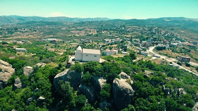 a Berber temple at the top of the mountain in Tizi Ouezou Algeria