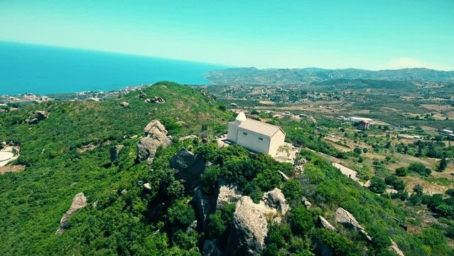 a Berber temple at the top of the mountain in Tizi Ouezou Algeria