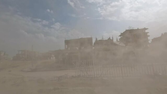 As the Israeli offensive continues there are few untouched buildings left in Gaza
