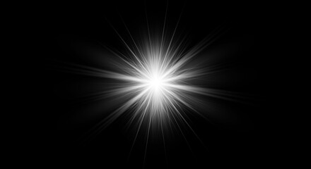 Lens Flare light over Black Background. Easy to add overlay or screen filter over Photos - obrazy, fototapety, plakaty