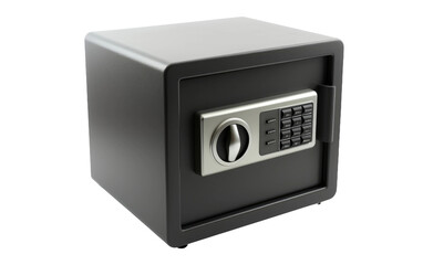 A Snapshot of the Keypad Safe in Action Isolated on a Transparent Background PNG.