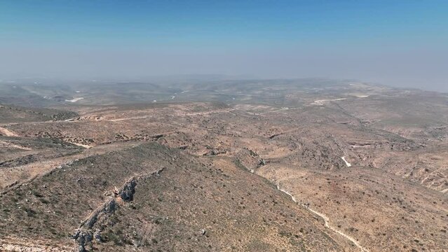 Aerial View Of Diksam Plateau - Dixam Plateau In Socotra, Yemen.