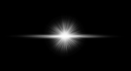 Optical lens flare effect. Very high quality and realistic.on black background