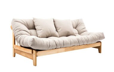 Capturing the Essence of the Futon in a Photo Isolated on a Transparent Background PNG.