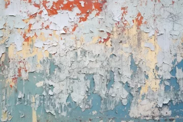 Raamstickers Verweerde muur flaking paint texture on concrete wall