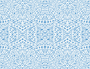 Embroidery abstract seamless pattern. Geometric background. 