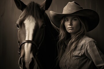 Old West Cowgirl Portrait