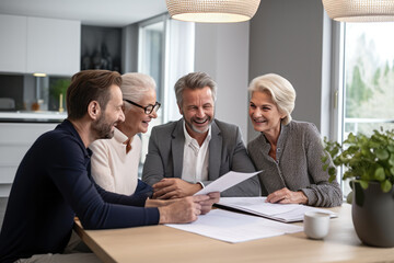 Senior Couple Discussing Investment Options With Advisor