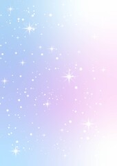 Pastel sky and stars fantasy background.