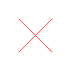 Close icon set illustration. Delete sign and symbol. cross sign