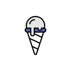 Fototapeta na wymiar Ice Cream icon design with white background stock illustration