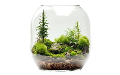 Exploring Small Animal Terrariums in Photos Isolated on a Transparent Background PNG.