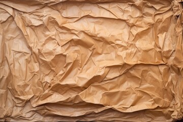 creased and crumpled brown paper bag