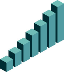 Fototapeta premium 3D graphic bars
